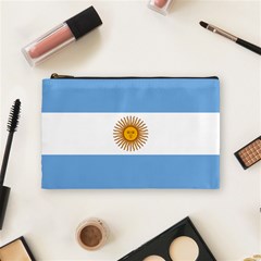 Argentina Flag Cosmetic Bag (medium) by FlagGallery