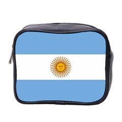 Argentina Flag Mini Toiletries Bag (two Sides) by FlagGallery