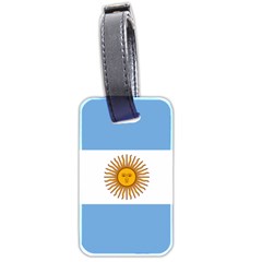 Argentina Flag Luggage Tag (two Sides) by FlagGallery