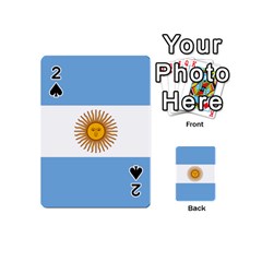 Argentina Flag Playing Cards 54 Designs (mini) by FlagGallery