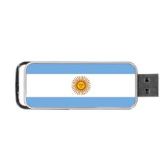 Argentina Flag Portable Usb Flash (one Side) by FlagGallery