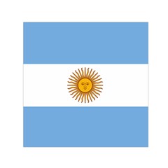 Argentina Flag Small Satin Scarf (square) by FlagGallery