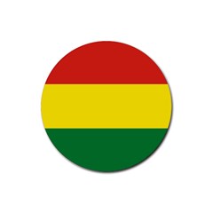 Bolivia Flag Rubber Coaster (round)  by FlagGallery