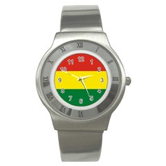 Bolivia Flag Stainless Steel Watch by FlagGallery