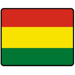 Bolivia Flag Fleece Blanket (medium)  by FlagGallery