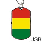 Bolivia Flag Dog Tag USB Flash (Two Sides) Back