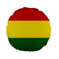 Bolivia Flag Standard 15  Premium Round Cushions by FlagGallery