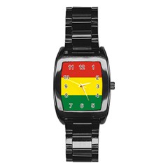 Bolivia Flag Stainless Steel Barrel Watch by FlagGallery