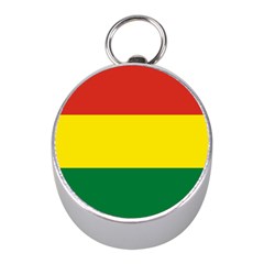 Bolivia Flag Mini Silver Compasses by FlagGallery