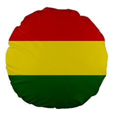 Bolivia Flag Large 18  Premium Flano Round Cushions by FlagGallery