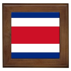 Costa Rica Flag Framed Tile by FlagGallery