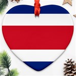 Costa Rica Flag Ornament (Heart) Front