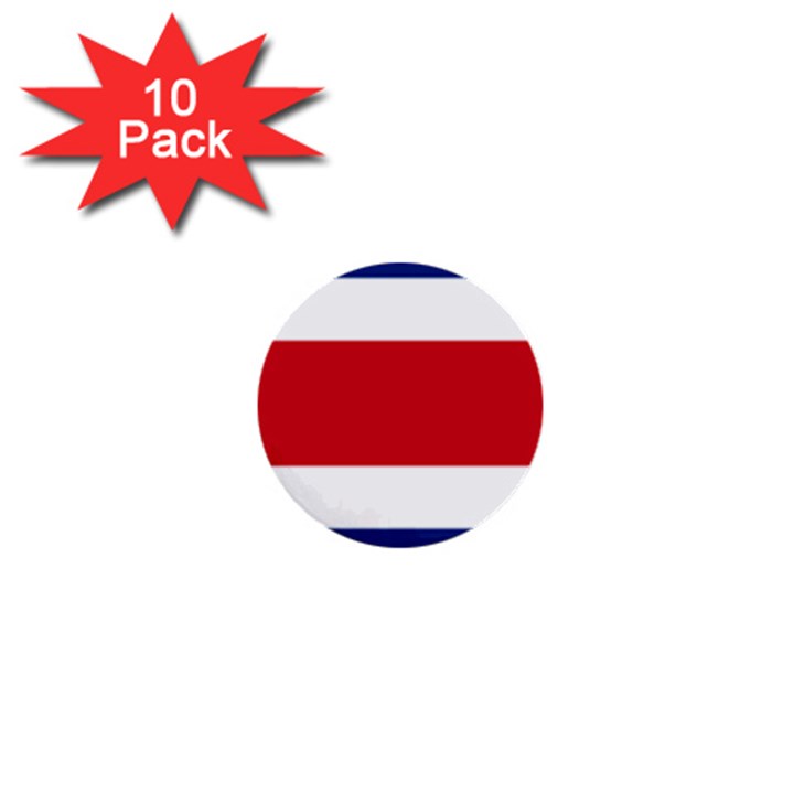 Costa Rica Flag 1  Mini Buttons (10 pack) 