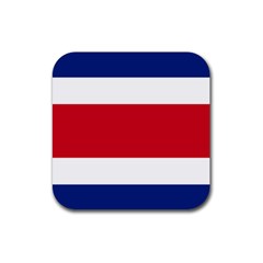 Costa Rica Flag Rubber Coaster (square)  by FlagGallery