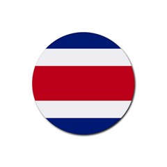 Costa Rica Flag Rubber Coaster (round)  by FlagGallery