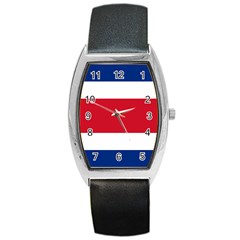 Costa Rica Flag Barrel Style Metal Watch by FlagGallery