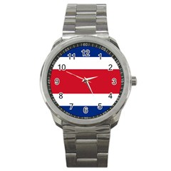 Costa Rica Flag Sport Metal Watch by FlagGallery