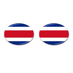 Costa Rica Flag Cufflinks (oval) by FlagGallery