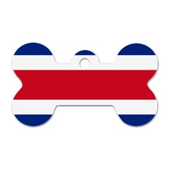 Costa Rica Flag Dog Tag Bone (one Side) by FlagGallery