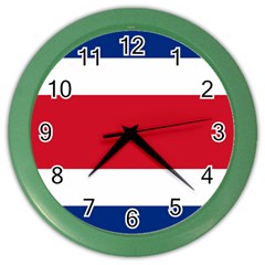 Costa Rica Flag Color Wall Clock by FlagGallery