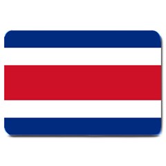 Costa Rica Flag Large Doormat  by FlagGallery