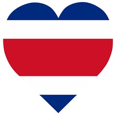 Costa Rica Flag Wooden Puzzle Heart by FlagGallery