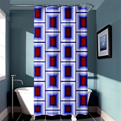 Wallpaper Background Shower Curtain 36  X 72  (stall)  by Pakrebo