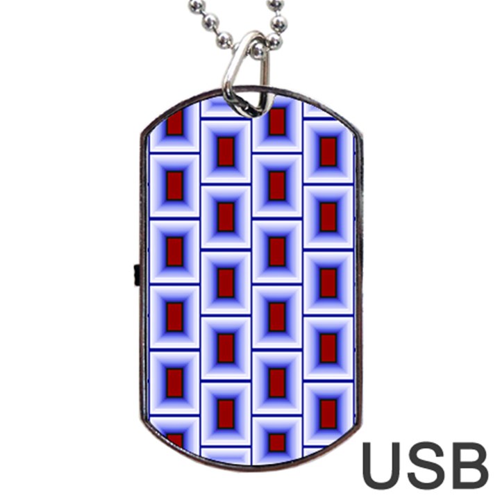 Wallpaper Background Dog Tag USB Flash (One Side)