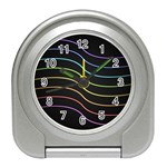 Wallpaper Background Colors Neon Travel Alarm Clock Front