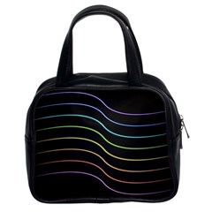 Wallpaper Background Colors Neon Classic Handbag (two Sides) by Pakrebo