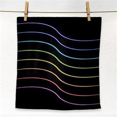 Wallpaper Background Colors Neon Face Towel by Pakrebo