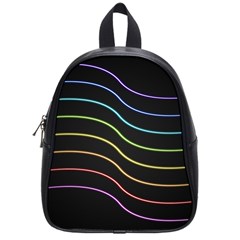 Wallpaper Background Colors Neon School Bag (small) by Pakrebo