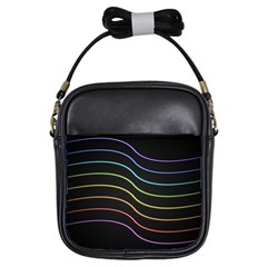 Wallpaper Background Colors Neon Girls Sling Bag by Pakrebo