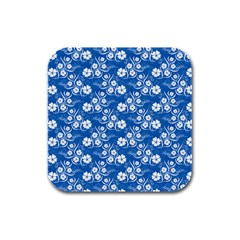 Wallpaper Background Blue Colors Rubber Square Coaster (4 Pack)  by Pakrebo