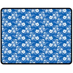 Wallpaper Background Blue Colors Double Sided Fleece Blanket (medium)  by Pakrebo