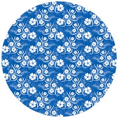 Wallpaper Background Blue Colors Wooden Puzzle Round