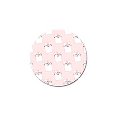 Pattern Pink Cute Sweet Fur Cats Golf Ball Marker (4 Pack) by Pakrebo