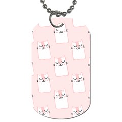 Pattern Pink Cute Sweet Fur Cats Dog Tag (two Sides) by Pakrebo