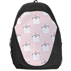 Pattern Pink Cute Sweet Fur Cats Backpack Bag by Pakrebo