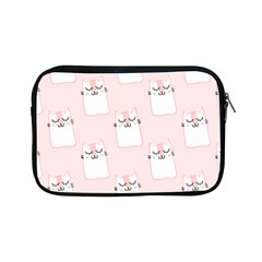 Pattern Pink Cute Sweet Fur Cats Apple Ipad Mini Zipper Cases by Pakrebo