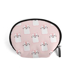 Pattern Pink Cute Sweet Fur Cats Accessory Pouch (small) by Pakrebo