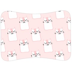 Pattern Pink Cute Sweet Fur Cats Velour Seat Head Rest Cushion by Pakrebo