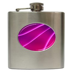 Pattern Purple Design Hip Flask (6 Oz)