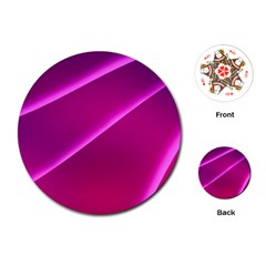 Pattern Purple Design Playing Cards Single Design (round) by Pakrebo