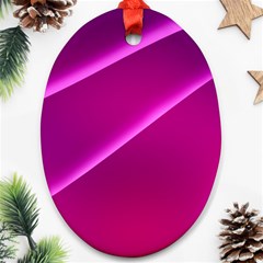 Pattern Purple Design Oval Ornament (two Sides) by Pakrebo