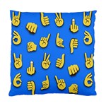 Emojis Hands Fingers Background Standard Cushion Case (Two Sides) Front