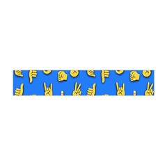 Emojis Hands Fingers Background Flano Scarf (Mini)