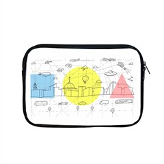 Urban City Skyline Sketch Apple Macbook Pro 15  Zipper Case by Pakrebo