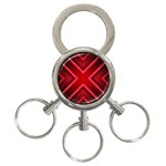 Wallpaper Red Abstract 3-Ring Key Chain Front