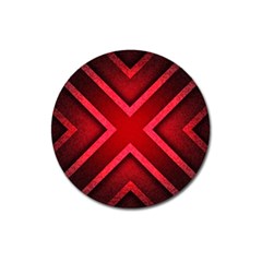 Wallpaper Red Abstract Magnet 3  (Round)